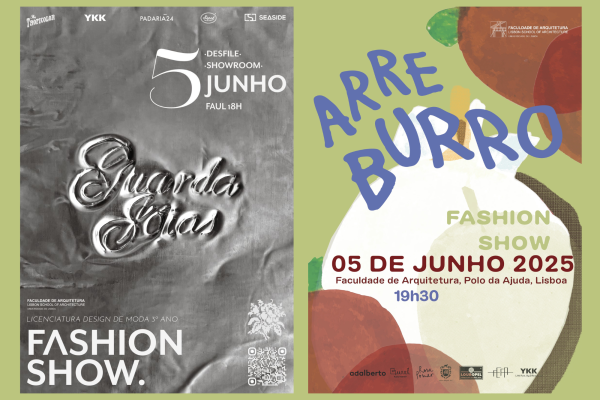 Estudantes finalistas de Design de Moda apresentam coleções em desfile no dia 5 de Junho